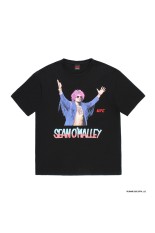 UFC / WASHED HEAVY WEIGHT CREW NECK T-SHIRT ( TYPE-4 ) / BLACK (UFC-WM-WT04)