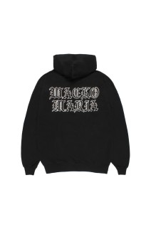 WASHED MIDDLE WEIGHT PULLOVER HOODED SWEAT SHIRT / BLACK (26SS-WMC-SS05)