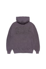 WASHED MIDDLE WEIGHT PULLOVER HOODED SWEAT SHIRT / PURPLE (26SS-WMC-SS05)