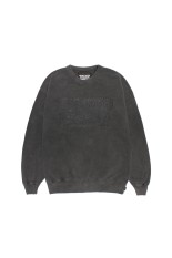 WASHED MIDDLE WEIGHT CREW NECK SWEAT SHIRT / GRAY (26SS-WMC-SS06)