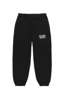 WASHED MIDDLE WEIGHT SWEAT PANTS / BLACK (26SS-WMC-SP02)