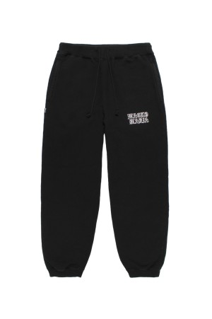 WASHED MIDDLE WEIGHT SWEAT PANTS / BLACK (26SS-WMC-SP02)