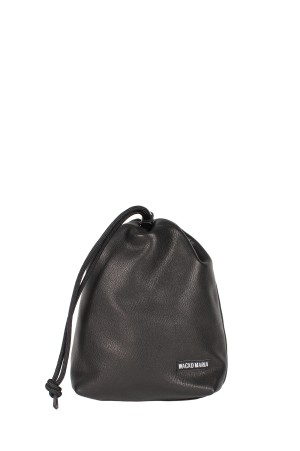 LEATHER POUCH / BLACK (26SS-WMA-BG14)