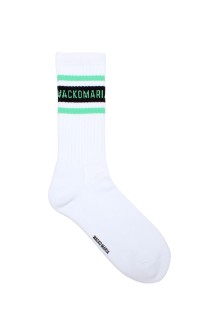 SKATER SOCKS ( TYPE-2 ) / WHITE-GREEN (26SS-WMA-SO02)