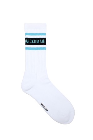 SKATER SOCKS ( TYPE-2 ) / WHITE-BLUE (26SS-WMA-SO02)