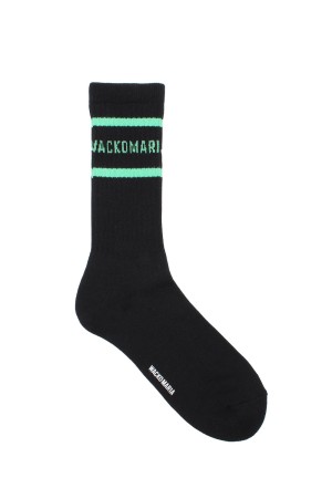 SKATER SOCKS ( TYPE-2 ) / BLACK-GREEN (26SS-WMA-SO02)