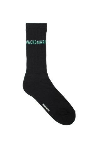 SKATER SOCKS ( TYPE-3 ) / BLACK-GREEN (26SS-WMA-SO03)