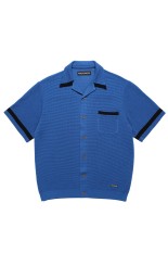 KNIT SHIRT ( TYPE-2 ) / BLUE (26SS-WMK-KN02)