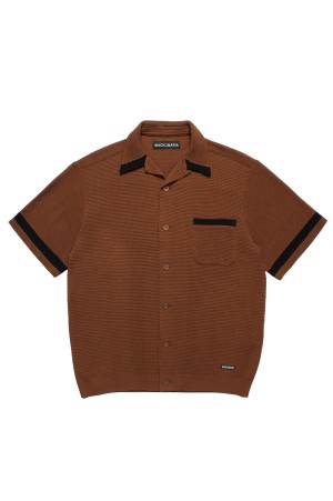 KNIT SHIRT ( TYPE-2 ) / BROWN (26SS-WMK-KN02)