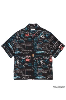 JEAN-MICHEL BASQUIAT / S/S HAWAIIAN SHIRT ( TYPE-1 ) / ONE (BASQUIAT-WM-HI25)