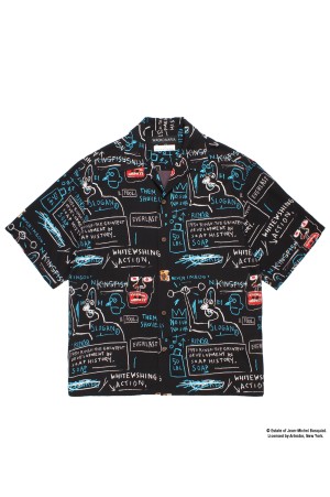 JEAN-MICHEL BASQUIAT / S/S HAWAIIAN SHIRT ( TYPE-1 ) / ONE (BASQUIAT-WM-HI25)