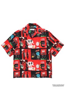 JEAN-MICHEL BASQUIAT / S/S HAWAIIAN SHIRT ( TYPE-2 ) / ONE (BASQUIAT-WM-HI26)