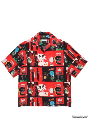 JEAN-MICHEL BASQUIAT / S/S HAWAIIAN SHIRT ( TYPE-2 ) / ONE (BASQUIAT-WM-HI26)