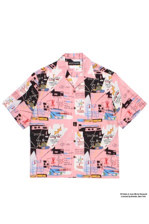 JEAN-MICHEL BASQUIAT / S/S HAWAIIAN SHIRT ( TYPE-3 ) / ONE (BASQUIAT-WM-HI27)
