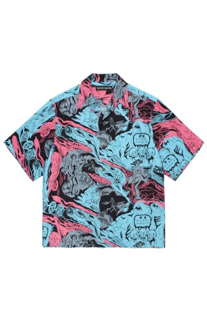 HAWAIIAN SHIRT S/S ( TYPE-1 ) / BLUE (26SS-WMS-HI01)