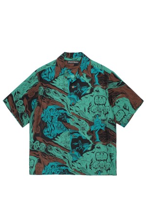 HAWAIIAN SHIRT S/S ( TYPE-1 ) / GREEN (26SS-WMS-HI01)