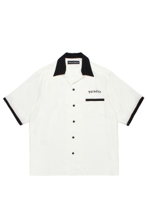 SWITCHING SHIRT S/S ( TYPE-2 ) / WHITE (26SS-WMS-OC08)