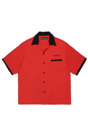 SWITCHING SHIRT S/S ( TYPE-2 ) / RED (26SS-WMS-OC08)