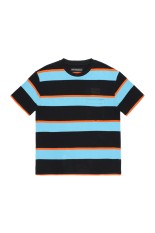 STRIPED CREW NECK T-SHIRT / L-BLUE (26SS-WMT-SS01)