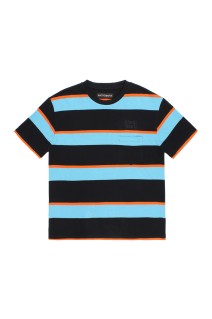 STRIPED CREW NECK T-SHIRT / L-BLUE (26SS-WMT-SS01)