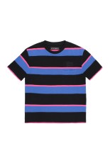 STRIPED CREW NECK T-SHIRT / PURPLE (26SS-WMT-SS01)