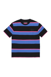 STRIPED CREW NECK T-SHIRT / PURPLE (26SS-WMT-SS01)