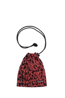 LEOPARD SHOULDER POUCH / RED (26SS-WMA-BG19)