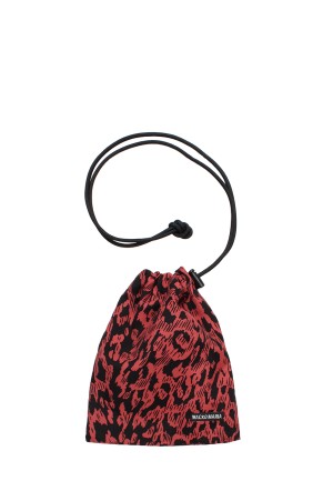 LEOPARD SHOULDER POUCH / RED (26SS-WMA-BG19)