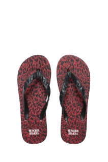 HAYN / LEOPARD BEACH SANDALS / RED (WMGP-HAYN-BS19)