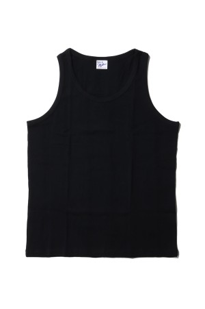 Panel Ribbed Tanktop - BLACK (140C)