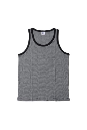 Panel Ribbed Tanktop - BLACK-W3 (140C)