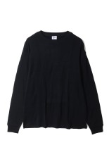Panel Ribbed L/S Tee - BLACK (142C)
