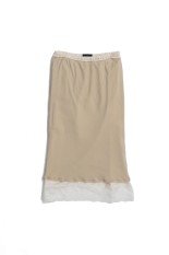 Layered Lace Skirt - BEIGE (31261515601)