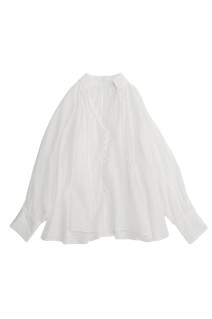 V-neck voluminous Blouse - WHITE (21261315704)