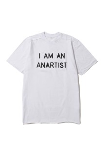 T-SHIRT - ANARTIST NEW / WHITE×BLACK (TSWANB18)