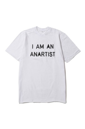 T-SHIRT - ANARTIST NEW / WHITE×BLACK (TSWANB18)