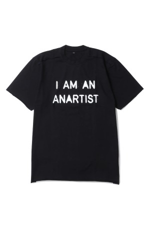 T-SHIRT - ANARTIST NEW / BLACK×WHITE (TSWANB18)