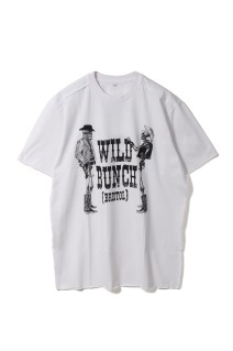 WILD BUNCH×AKA SIX×FRAGMENT / T-SHIRT - COWBOYS / WHITE×BLACK (TSWC01)