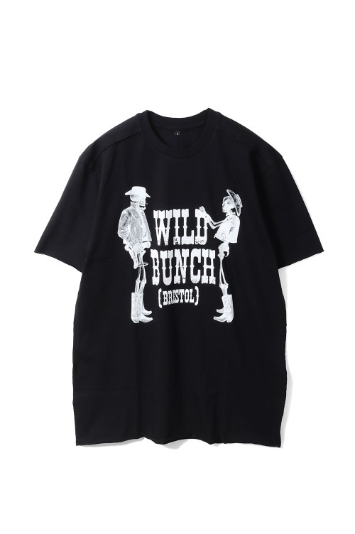 WILD BUNCH×AKA SIX×FRAGMENT / T-SHIRT - COWBOYS / BLACK×WHITE