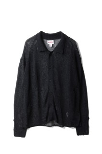 Metallic Knit Shirt - BLACK (G16CD067)