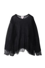 Distressed Border Mohair Sweater - BROWN (G15PO071) | セレクト