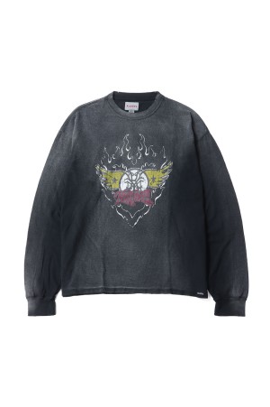 FLAME AERO-KMY L/S Tee - BLACK (G16LT084)