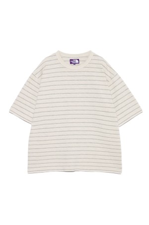 Garment Dyed Jacquard Field Tee - Stone (N26SH039)