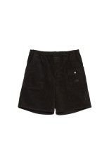 Synthetic Leather Field Shorts - Black (N26SD043)