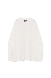 8oz Field Long Sleeve Pocket Tee - Off White (N25FT063)
