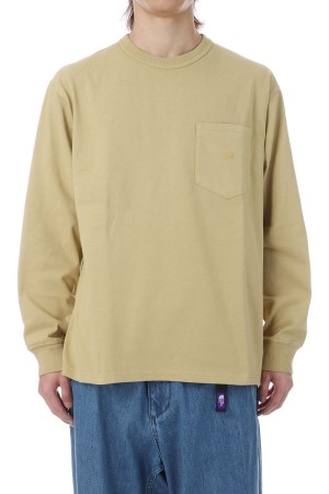 8oz Field Long Sleeve Pocket Tee - Light Khaki (N25FT063)