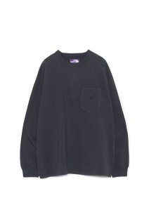 8oz Field Long Sleeve Pocket Tee - Asphalt Gray (N25FT063)