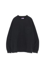 8oz Field Long Sleeve Pocket Tee - Black (N25FT063)