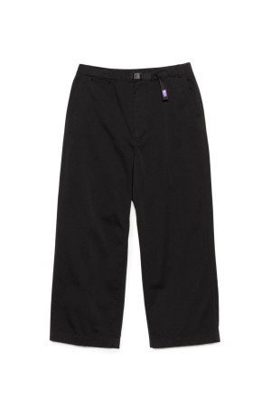 Chino Wide Straight Field Pants - Black (N25SC093)