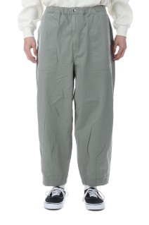 Ripstop Wide Cropped Field Pants - Sage Green (N25SC106)